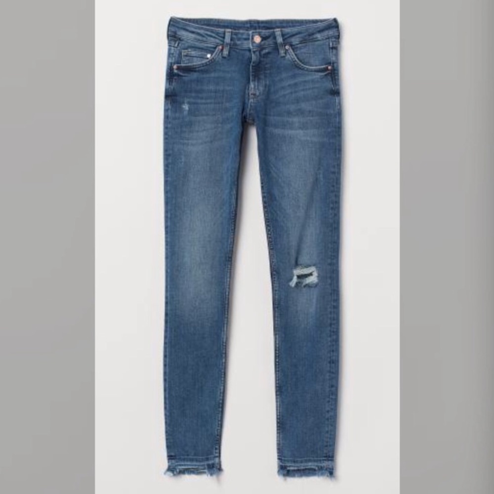 New H&M Super Skinny Low Ankle Jeans
